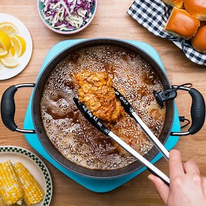 1M views · 12K reactions | Take the guesswork out of frying with the Tasty One Top.✨ Connect the One Top (a smart inductive cooktop) with the Tasty App and master this AMAZING fried chicken recipe every time! Order the One Top to get exclusive access to this recipe and more: https://goo.gl/8qnWsE 1️⃣ | Tasty | Facebook