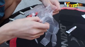 Trampoline Mat Repair Kit | Self-Adhesive Trampoline Patches | Black Galvanized Steel