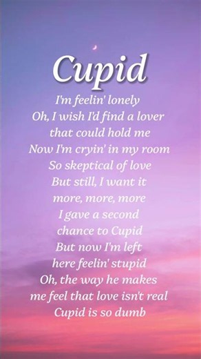 Fifty Fifty- Cupid (lyrics)