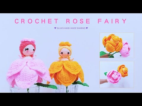 🏵️Adorable Crochet Rose Fairy Tutorial | Perfect Handmade Gift Idea 💖