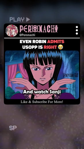 Even Robin Admits Usopp Is Right 😂