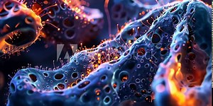 Microscope focused on cellular structures, revealing intricate details in 4K . Video Stock Video