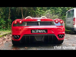 Ferrari F430 Spider BRUTAL SOUND! Cold Start, Revving and Accelerations!