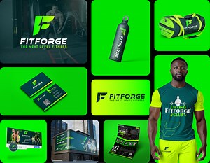FITFORGE GYM Logo & Brand Identity Design