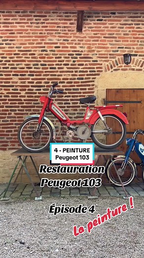 Restauration Peugeot 103 : ÉTAPE 4 - La Peinture 🍊