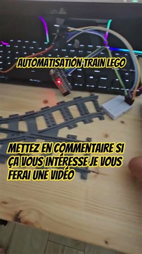automatisation train LEGO #lego #electronic #arduino