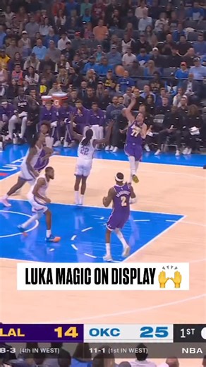 NBA on Instagram: "@lukadoncic gets the TOUGH runner to fall plus the foul 💪 LAL/OKC • EPSN • "