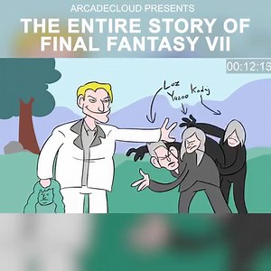 136K views · 904 reactions | The Entire Story of Final Fantasy VII in 3 minutes! Get caught up on Final Fantasy VII remake out now with this final fantasy seven animation! | Arcade Cloud Originals | Facebook