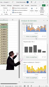 Plus besoin de ChatGPT, Excel te propose les graphiques les plus adaptés à tes données ! 👇 Pour ça : - Commence par sélectionner tes données avec Ctrl A - Rends-toi dans l’onglet « Accueil » - Clique sur « Analyse de données » - Choisis le type de graphique que tu veux créer - Clique sur « Insérer un graphique » Bonus : Clique sur « Afficher les XX » résultats pour afficher plus de propositions ! 👉 Clique sur mon lien en bio pour découvrir ma formation Excel éligible CPF ( 700 de élèves déjà f