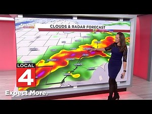 4Warn Weather Alert: Strong to severe thunderstorms possible in Metro Detroit on Tuesday