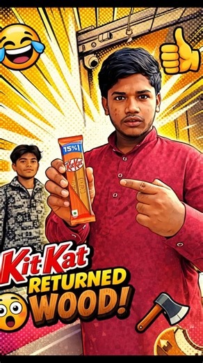 Kit Kat returned wood 😂🪵 #minivlog #shorts