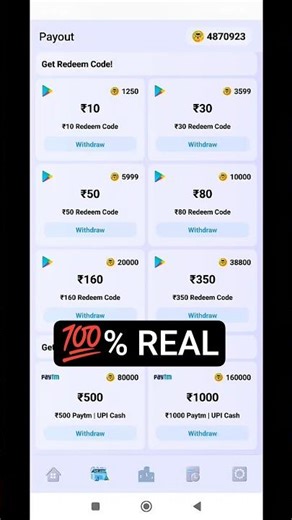 New Redeem Codes Instant App | Get Free Google Play Redeem Code #shorts