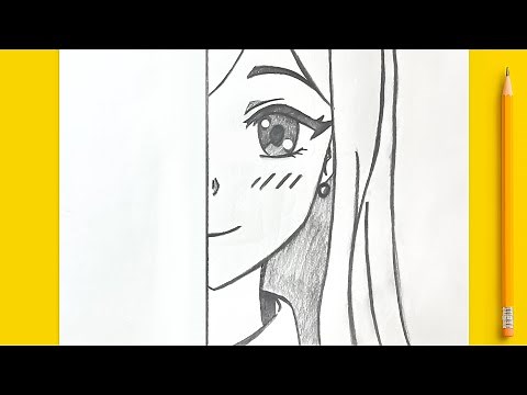 Easy Drawings – How to Draw an Anime Girl Step by Step ✏️✨