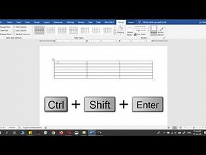 How to write above Table in Microsoft Word