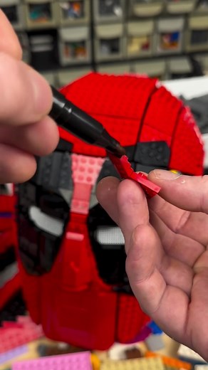 Is This Technique Fair Game? #fyp #lego #deadpool #cosplay #nobodysgonnaknow #sharpie #sneaky