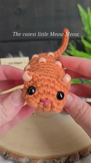 New Release! Beaded Fidget Cat crochet pattern is now available in my shops 🐱 #crochet #crochetcat