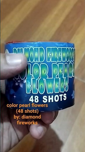 Color Pearl Flowers (48 shots) by: Diamond Fireworks for ny 2024. #fireworkstash #gentripyro