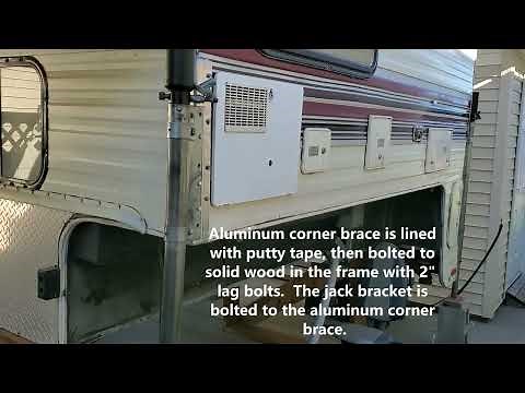 How to reinforce slide in camper jack mounts