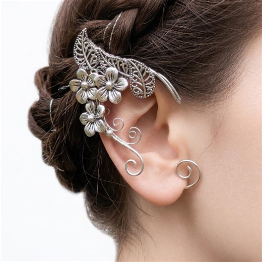 Elf Ear Cuffs No Piercing, Fairycore Cosplay Jewelry, Renaissance Fair Accessories - Etsy