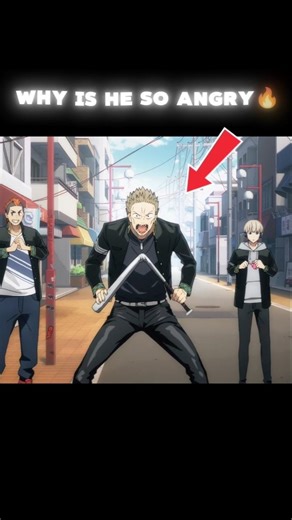Why Is He So Angry 🔥#animefight #anime #windbreaker