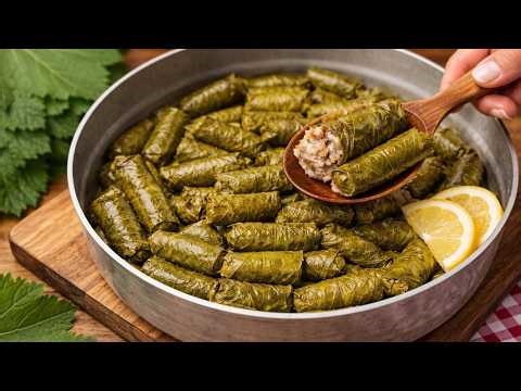 Traditional Dolma Recipe | Stuffed Grape Leaves Step by Step👌🏻😍