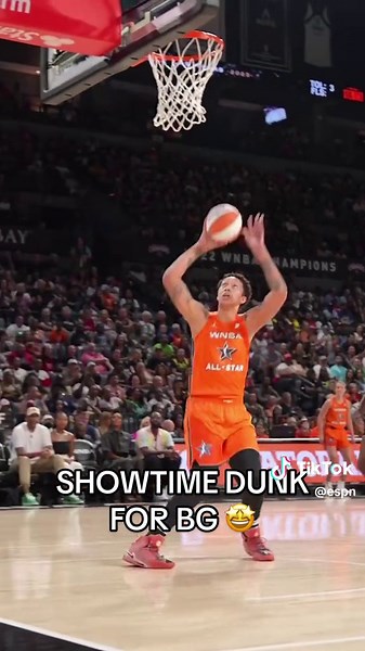 Impressive Slam Dunk by BG at the WNBA All-Star Game