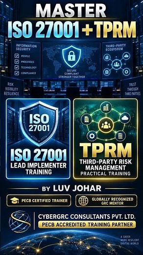 ISO 27001 Lead Implementer & TPRM Practical Training | PECB Certified Trainer #shorts
