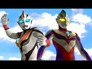 Ultra TAG -Ultraman Tiga and Evil Tiga VS Ultrabrothers #242 (HD) ウルトラマン FE3