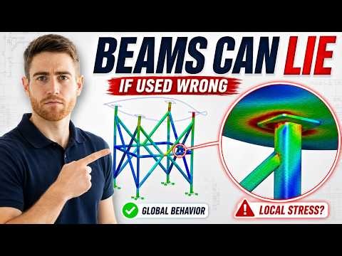 Beam vs Solid FEA: Global Behavior vs Local Stress