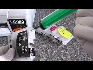 Nachfüllanleitung für Leerpatronen LC980 LC985 LC1100