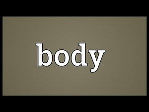 Body Meaning