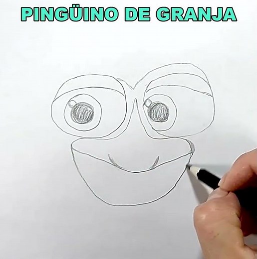 Draw the Penguin from Zenon's Farm EASY | Drawings for children