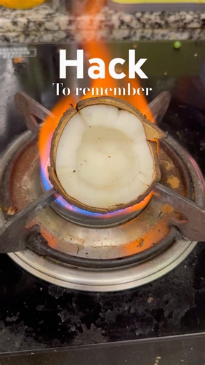 How to remove coconut 🥥 from shell #food #hacks