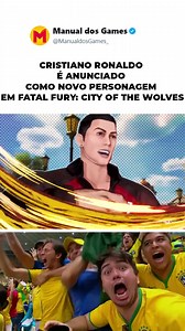 1M views · 20K reactions | Gente, do nada! Cristiano Ronaldo é anunciado como novo personagem em Fatal Fury: City of the Wolves | Manual dos Games | Facebook