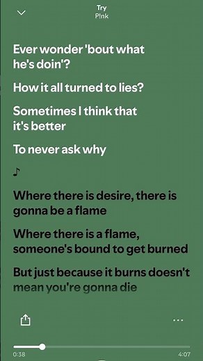 P!nk - Try (Lyrics) #spotify #popular #trending