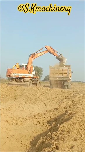 Excavator Loading Dumper | Heavy Machinery Work
