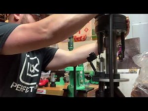 Reloading 10 gauge steel shotgun shells for waterfowl hunting on a PW375