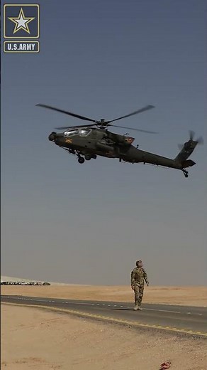 無人機をヘルファイアミサイルで撃墜するAH-64アパッチ【米陸軍】AH-64 Apache Hellfire Missile