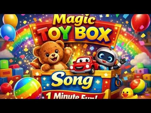 Magic Toy Box Song 🧸✨ | Fun Kids Toys Surprise | 1 Minute Nursery Rhyme for Toddlers #nurseryrhymes