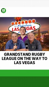 Our Grandstand Rugby League team, Andrew Moore, John Gibbs and Ryan Hoffman, are off to Las Vegas for the NRL opener! 😎🏉 Listen live on Sunday: bit.ly/ABClisten #NRLVegas #ThanksLewy | ABC Sport