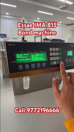 Essae IMA 815 bond milk analyser new launch 2025
