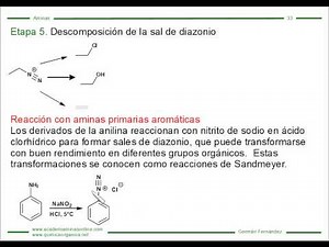 Reaction of amines with sodium nitrite in HCl. Diazonium salts. Sandmeyer reaction.