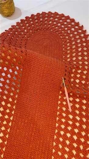 Crochet table runner step by step, crochet table runner tutorial, easy video lesson.