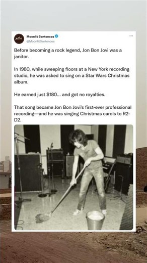 Jon Bon Jovi's First Job Will Shock You! 😱 #shorts