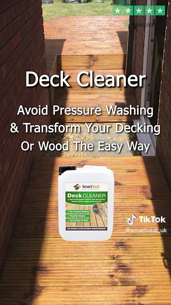 Deck Cleaner! Check it out in our shop for more info. 👌 #moss #algae #beforeandafter #decking #wood #woodcleaning #deckingmakeover