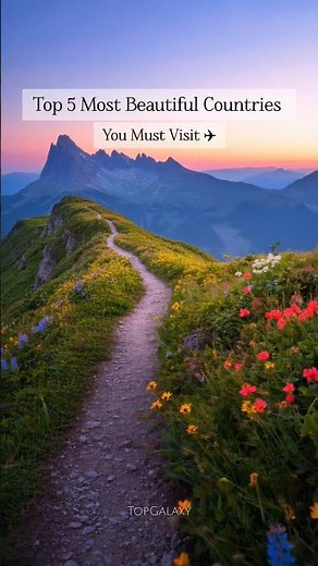 Top 5 Most Beautiful Countries in the World 🌍✨ (Must Visit Once!) #travel #shorts