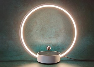 Unique CIRCLO table lamp with levitating switch (final day)