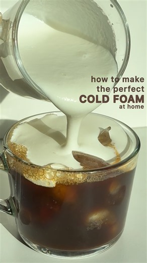 How to Make the PERFECT Cold Foam at Home ☁️☕️ | Easy Cold Foam Recipe