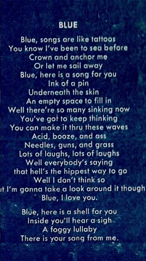 Blue song || lyrics || song ||