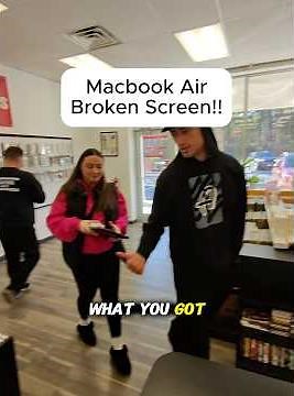 MACBOOK AIR BROKEN SCREEN!!! #brokenfix #smartphone #education #problemfix #cellphone #tech